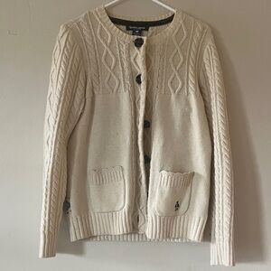Cream Cable Knit Cardigan